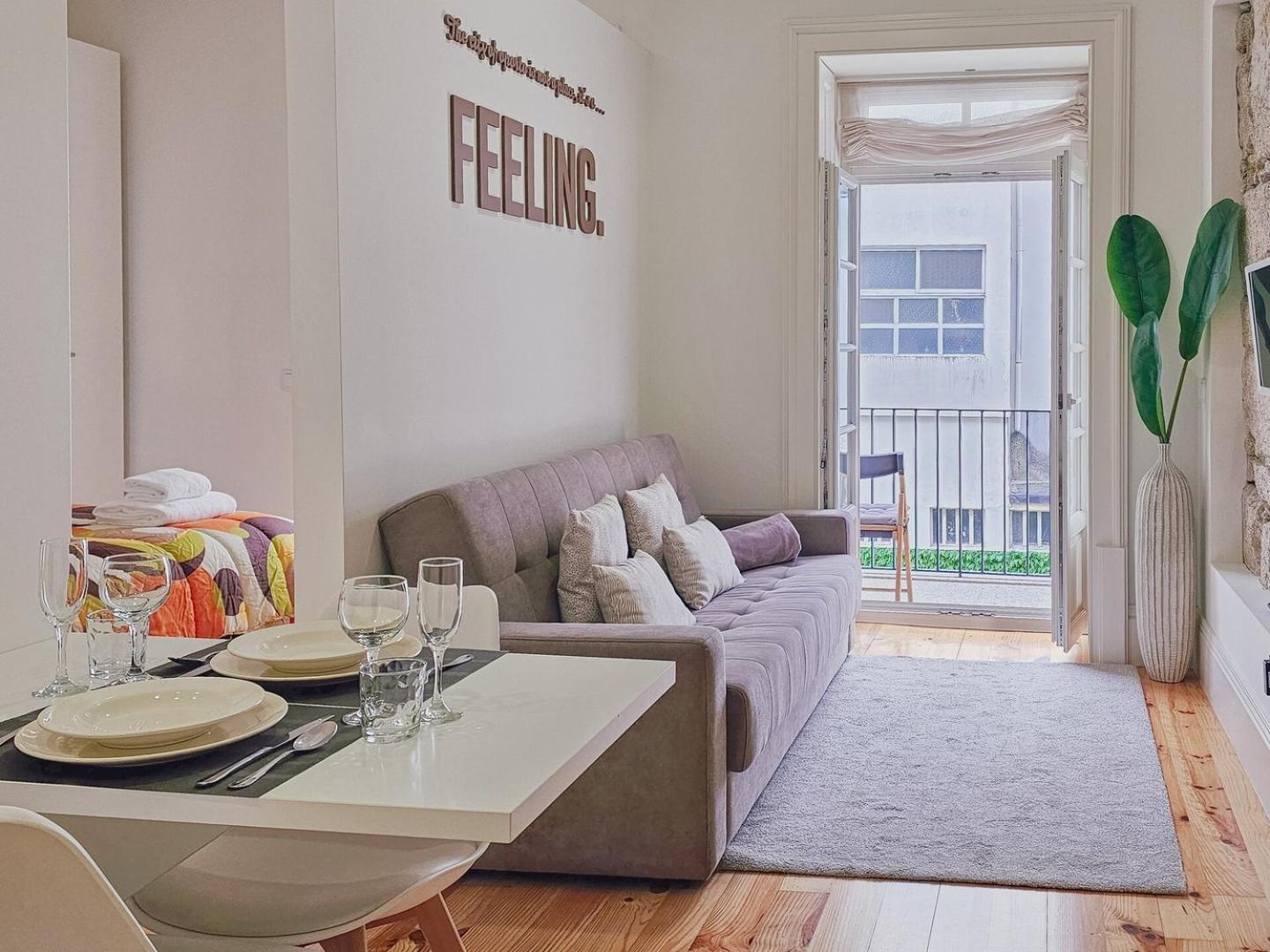 Tenda de luxo Loft W. Private Balcony And Ac Few Steps To River Porto
