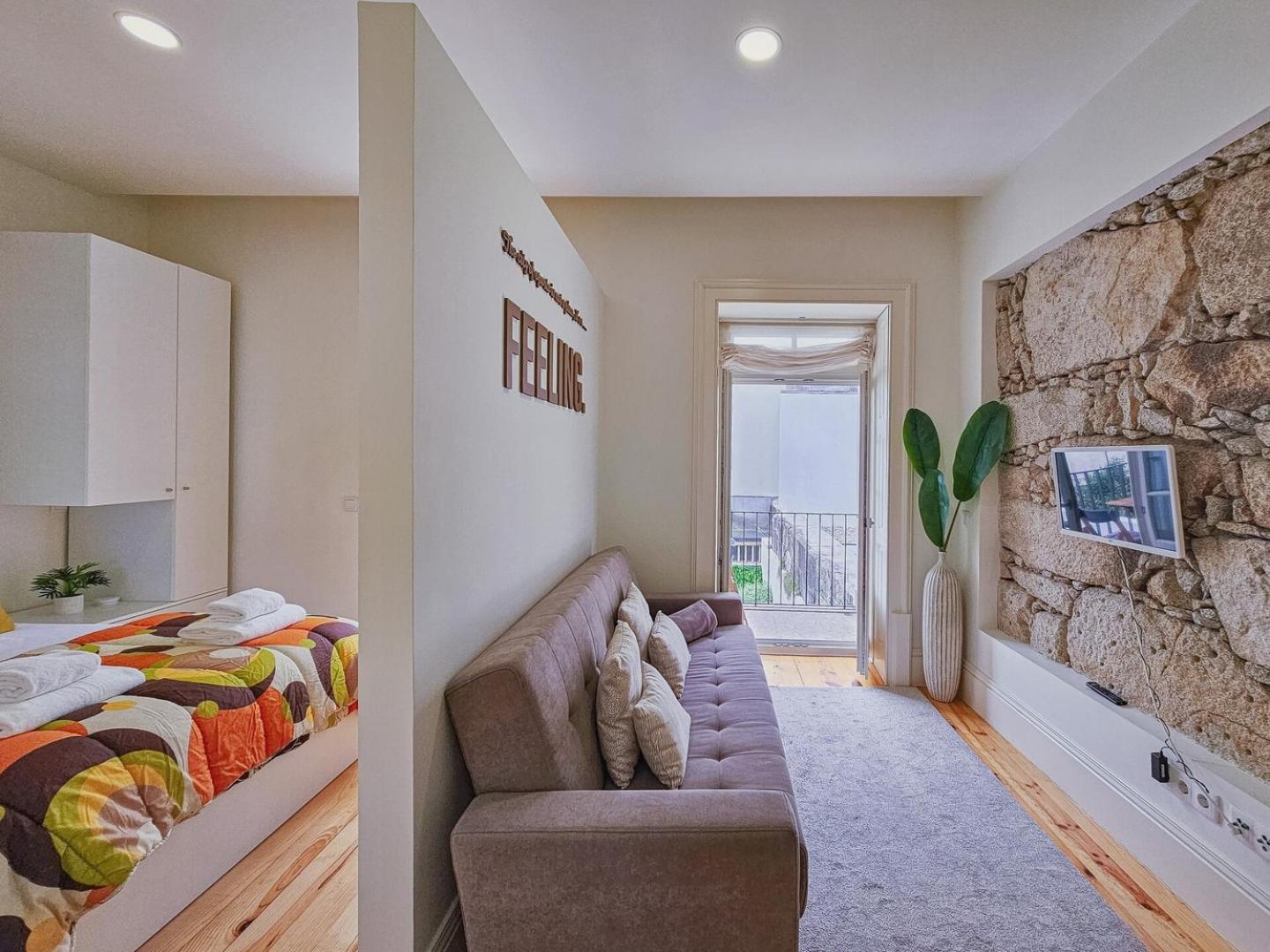Loft W. Private Balcony And Ac Few Steps To River Porto
